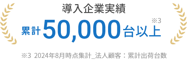 コスモウォーターは、累計約50,000台以上を様々な企業様に導入いただいています。