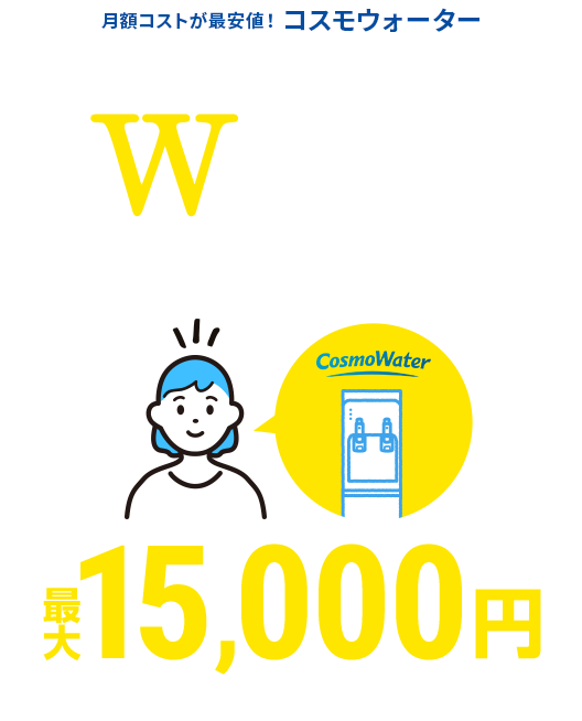 ≪公式≫天然水のウォーターサーバーならコスモウォーター│今ならお得